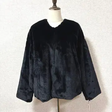 블랙 보아 자켓 M 사이즈