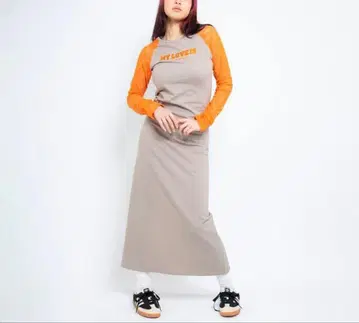 새상품 atmos pink 아토모스 레이스 도킹 롱 원피스 M