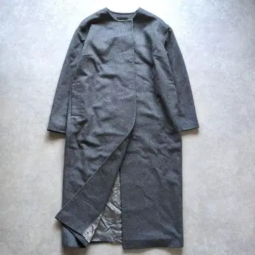 투모로우랜드 컬렉션 캐시미어 노카라 코트 롱 기장 36