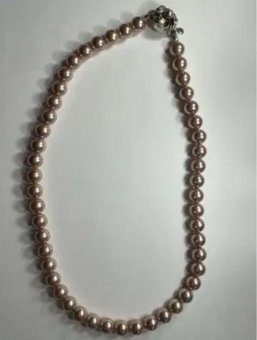 핑크 펄 목걸이