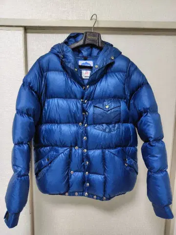 다운 자켓 M 파랑