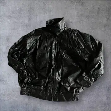 freak's store 레더 봄버 자켓 블랙 F city boy y2k