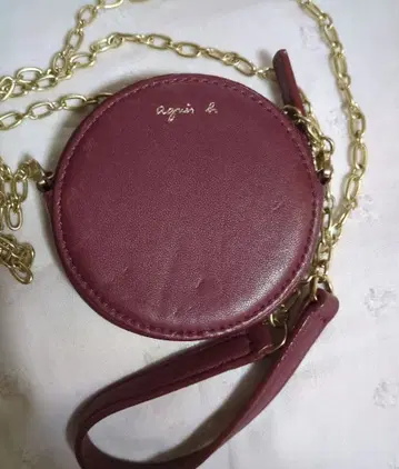 agris 원형 숄더 미니백 코인 케이스