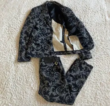 DOWBL 페이즐리 무늬 테일러드 자켓 44