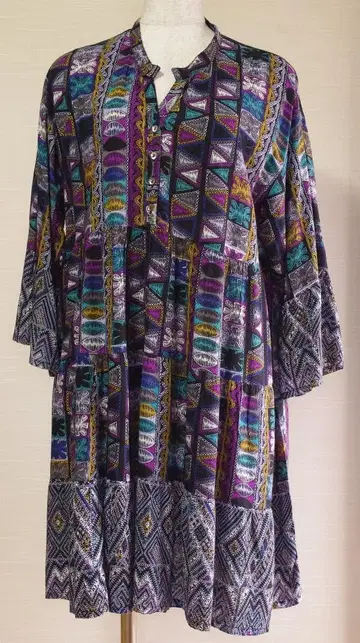 동양풍 튜닉 원피스 블라우스 개성 미사용