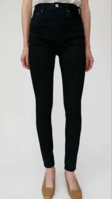 moussy 블랙 스키니 팬츠 하이웨스트