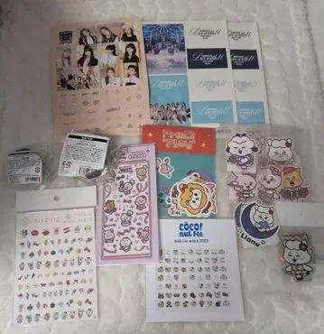 NiziU 씰 스티커 마스킹 테이프 등