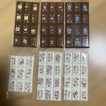 초코 블록 씰 산리오 쿠로미 포차코 폼폼푸딩 키키라라 한교동