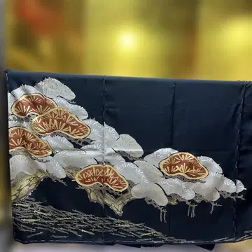 전통 예복 기모노 블랙 전통 예복 기모노 순수 실크 가봉