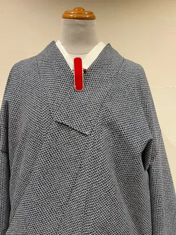 세탁 가능한 이중 기모노 네이비 사슴 무늬 새상품급 중고