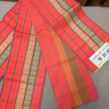 순수 실크 하카타 오리 반폭 오비 8