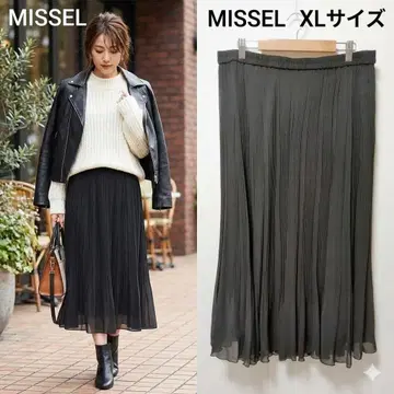 MISSEL 미제르 플리츠 스커트 빅 사이즈 LL 허리밴딩 새상품급