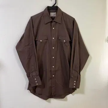 70s H bar C Ranchwear 웨스턴 셔츠 브라운 USA제