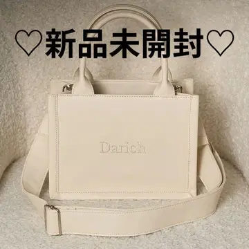 Darich 다리치 로고 숄더 가죽 미니 토트백 IVO 새상품