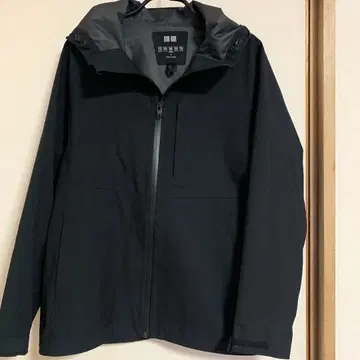 유니클로 블록테크 후드티 (3D컷) 남성용 S 블랙