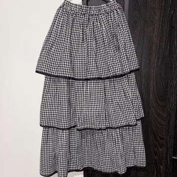 [ 중고 새상품급 ] 신디벤디 깅엄 캉캉 스커트