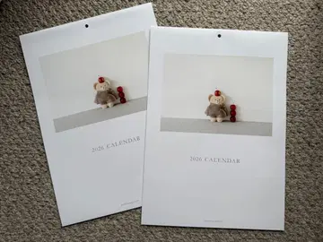 체크앤스트라이프 2026년 오리지널 달력 2권 새상품 c&s