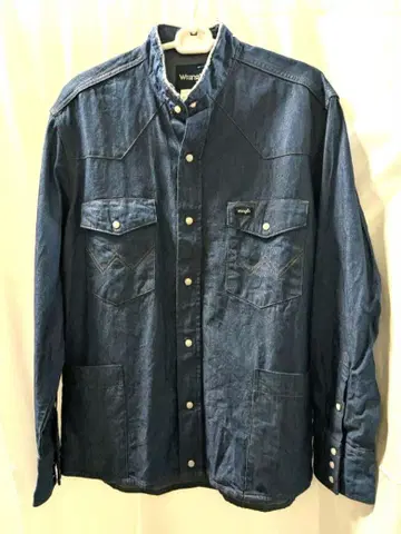 Wrangler 데님 긴팔 셔츠
