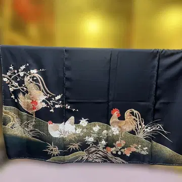 전통 예복 기모노 블랙 전통 예복 기모노 순수 실크 가봉