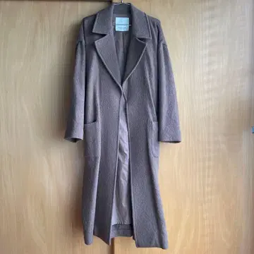 SLY 브라운 롱 코트 허리 리본 포함