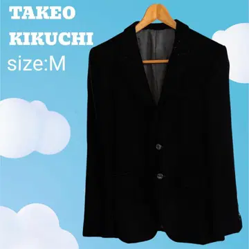 다케오 키쿠치 새상품급 테일러드 자켓 벨로아 블랙