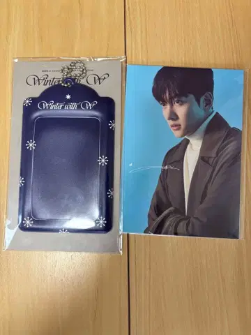지창욱 Winter with W 트레이딩 카드 케이스 & 사진 세트