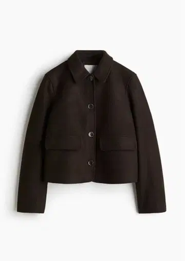 H&M 카라 부착 자켓 숏 기장