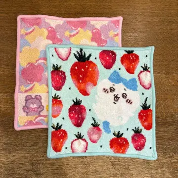 페이러 손수건 중고 치이카와 (먼작귀) 스트로베리 스위머