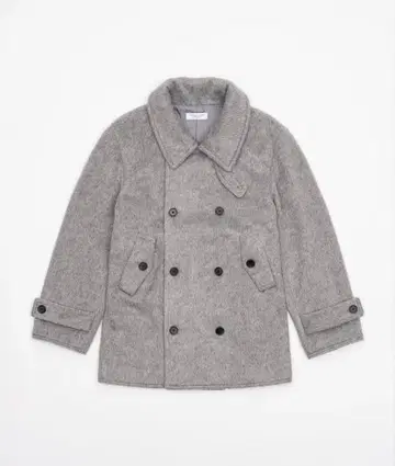 Smyeon Middle shaggy coat/미들 샤기 코트 그레이