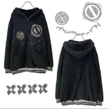 NieR 경량 퍼지 ZIP 아우터 [ FACE ] 니어 클로징