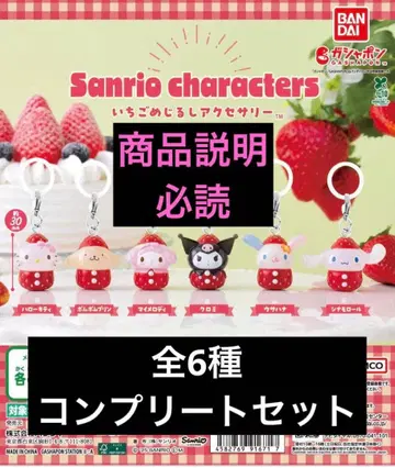 딸기 모양 액세서리 전 6종 컴플리트 세트 산리오 캐릭터즈