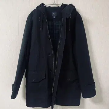 Gap 모즈 코트 더블 지퍼 블랙 y2k