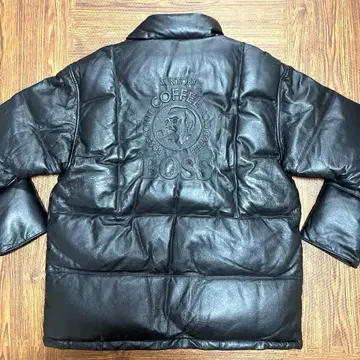 레어 새상품급 산토리 BOSS 10주년 기념 보스 점퍼 가죽 자켓 LL