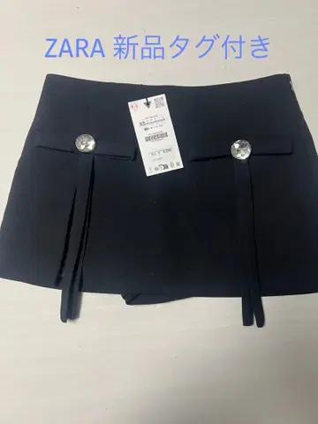 블랙 리본 포함 미니 스커트