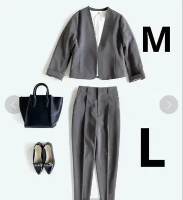 새상품급 haco! que made me 포멀 셋업 그레이 ML 사이즈