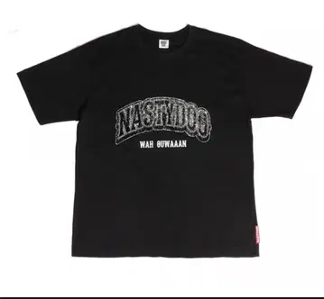 Nastydog Rhinestone Tee 블랙 L 사이즈 미사용 미개봉