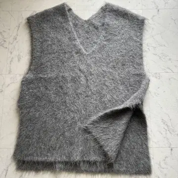 Spick & Span 샤기 퍼 니트 베스트 알파카 복슬복슬 새상품급
