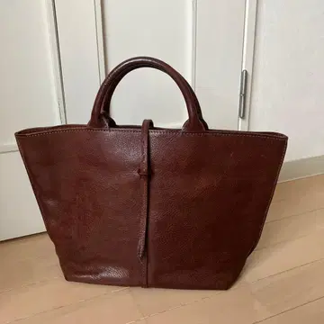 겐텐 genten 브라운 가죽 토트백