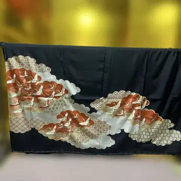 도메소데 블랙 도메소데 순수 실크 가봉