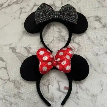 디즈니 Disney 머리띠 모자 라메 스팽글