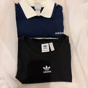 새상품급 adidas 네이비 피케 셔츠 2XL. 리브 T 3XL
