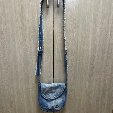 MAHAGRID 데님 크로스 백 블루