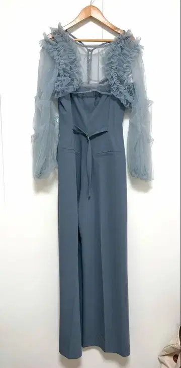 LilyBrown 릴리 브라운 튤 볼레로 세트 콤비네존 블루