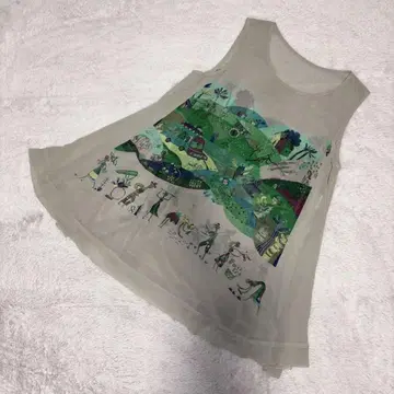 TOKUKO 1er VOL(9) 슬리브리스 튜닉 올 패턴 동물 선인장