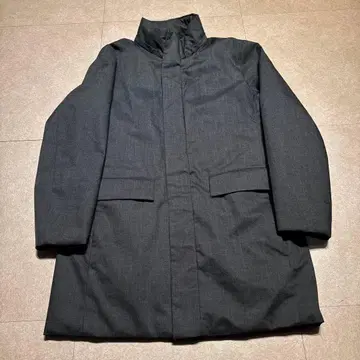 유니클로 하이브리드 다운 코트 그레이 M