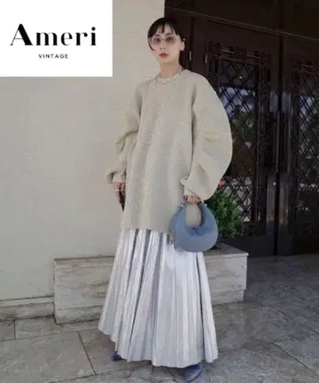 인기 [Ameri] CIRCLE SILHOUETTE KNIT TOP 니트