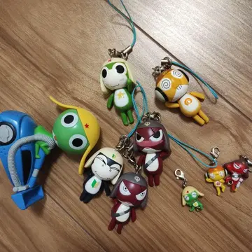 당시 물품 개구리 중사 케로로 굿즈 묶음 판매 키링