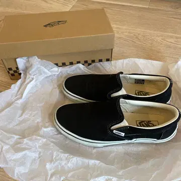 Vans 블랙 슬립온 여성용 스니커즈 24.5cm