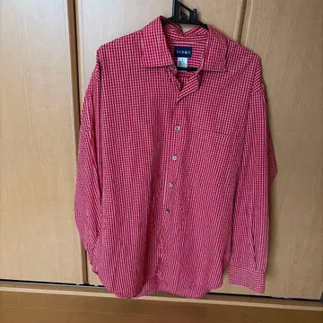 BEAMS 코튼 체크 셔츠 M 사이즈