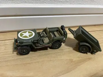 군용 지프 트레일러 세트 지프 당시물 미니카 절판 1/43